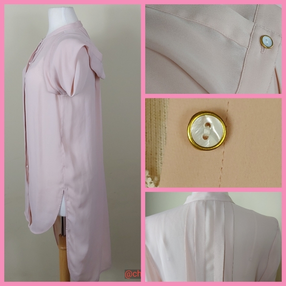 Black Label by Chico's hi low blouse tunic top - Picture 2 of 5